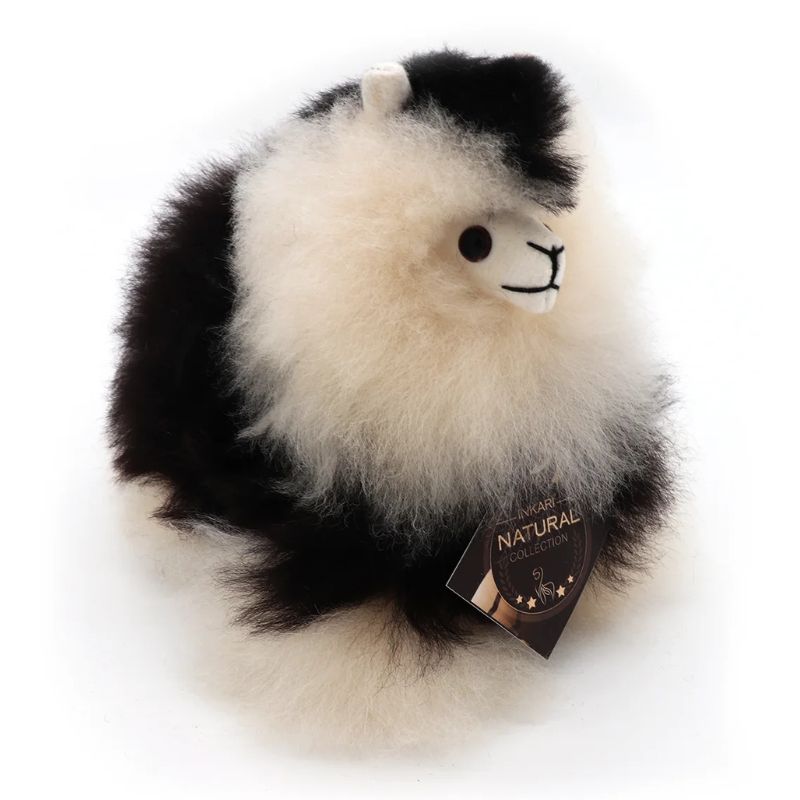 Fluffiges Alpaka Naturals-Kuscheltier – Espresso 15 cm