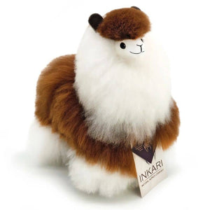 Fluffiges Maskottchen Alpaka Naturals – Macchiato 23 cm