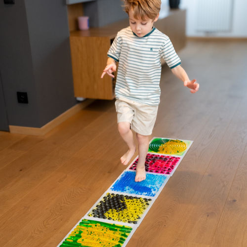 Sensorischer Pfad Flüssigkeitsplatten mit Struktur 30 cm 6 Stück