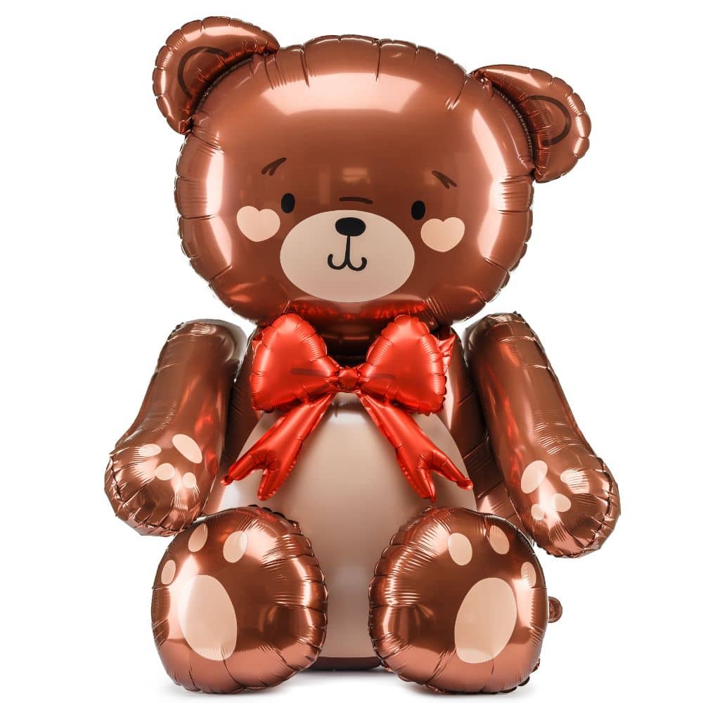 Stehender Folienballon – Teddybär 75 x 84 cm