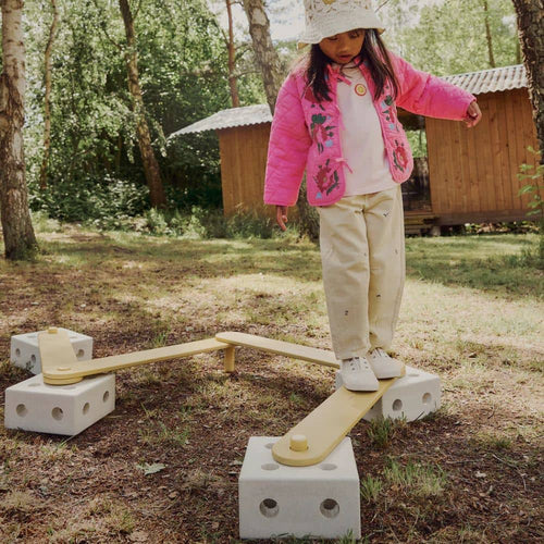 Balance Track Set – Sandgrau/Honiggelb