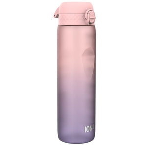 Trinkflasche 1000 ml - Motivator Farbverlauf Immergrün/Rosenquarz