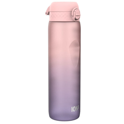 Trinkflasche 1000 ml - Motivator Farbverlauf Immergrün/Rosenquarz