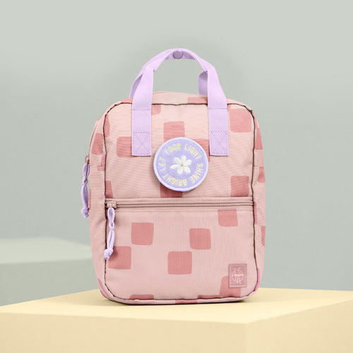 Kindergartenrucksack Mini eckig – Pattern Party Rose