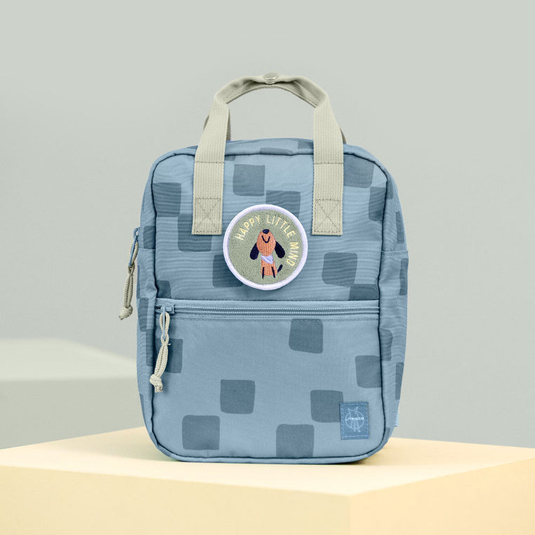 Kindergartenrucksack Mini eckig – Pattern Party Blue