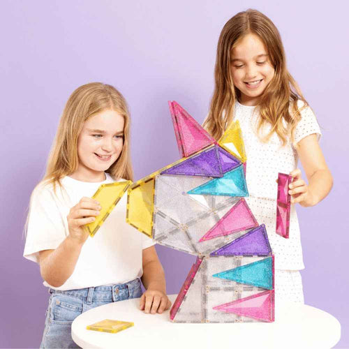 Klocki magnetyczne Connetix - Glitter Unicorn Pack 56 el.