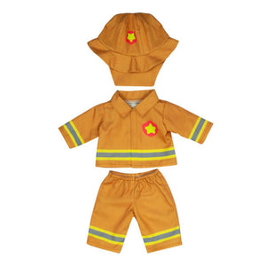 Feuerwehrmann-Kostüm für 38 cm große Puppen