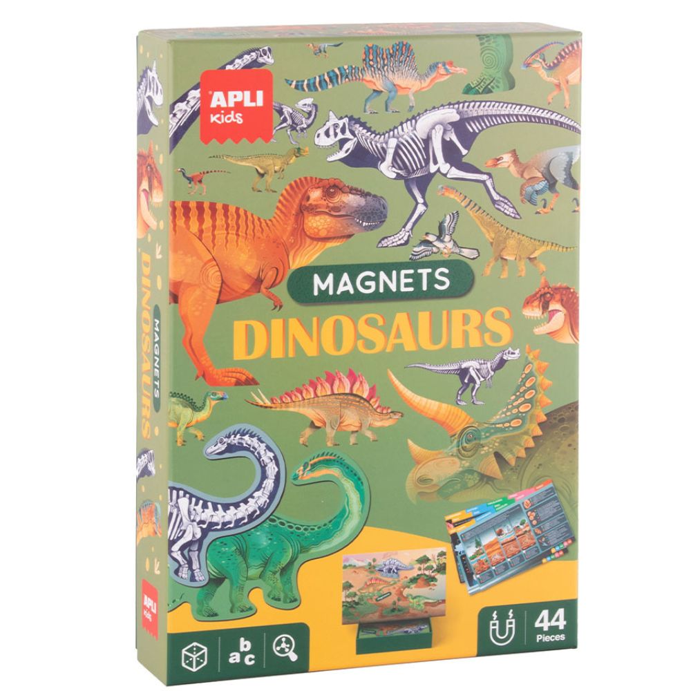 Magnetisches Lernpuzzle mit Karten – Dino