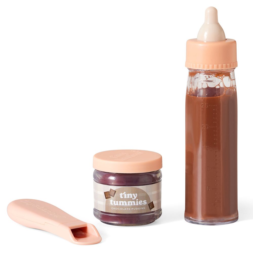 Tiny Tummies Set mit Zauberflasche und Glas – Chocolate Box