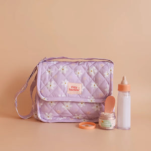 Tasche mit Zubehör für Puppen – Lilac Daisy