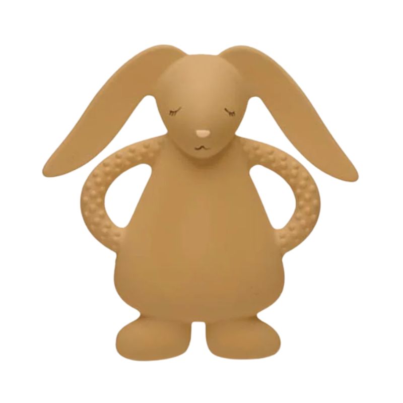 Beißring aus Naturkautschuk – Cappuccino