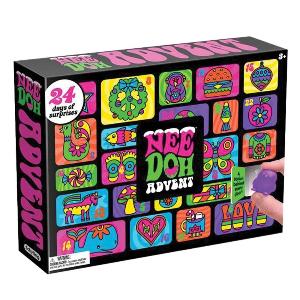 NeeDoh Adventskalender – Set mit 24 Knetfiguren