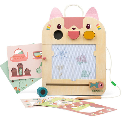 Holztafel – Malbrett – Katze Jeanne 18m+