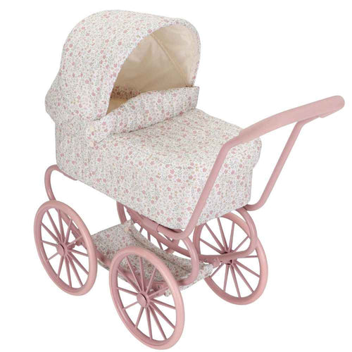 Puppenwagen Soft Flowers – Tiefer Puppenbuggy
