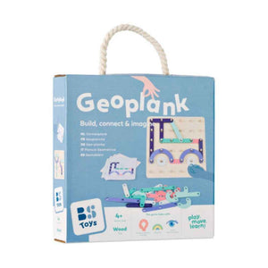 Drewniana tablica manipulacyjna z płytkami BS Toys - Geoplank