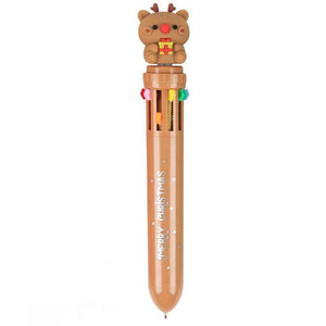 Świąteczny wielokolorowy długopis Apli Kids - Renifer