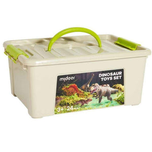 Dinosaurier-Figuren Set – 24 Stück im Tragekoffer