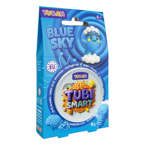 TUBI SMART Plastilin – Blue Sky 50 g – Kreative Knetmasse