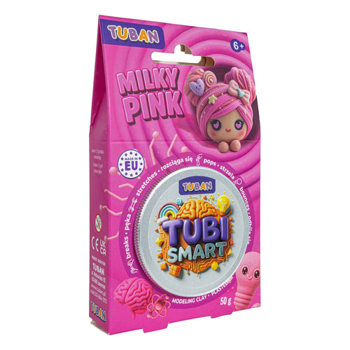 TUBI SMART Plastilin – Milky Pink 50 g – Magische Knetmasse