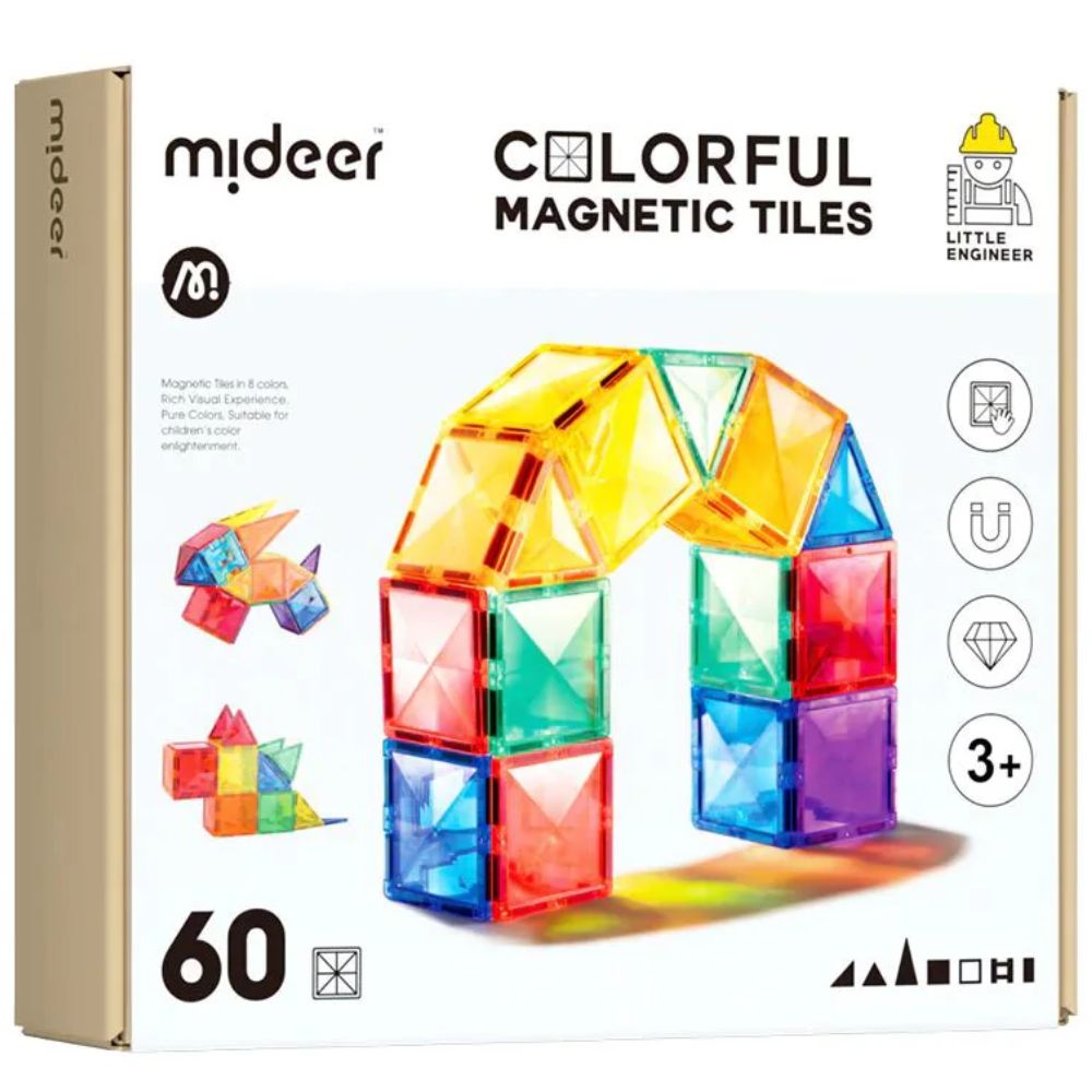 Magnetbausteine – 60-teiliges Konstruktionsset