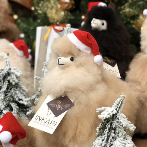 Weihnachtsmannmütze für Alpaka