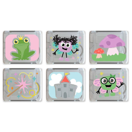 Sensorische Würfel, die im Wasser leuchten  – Feen, 6 Stück