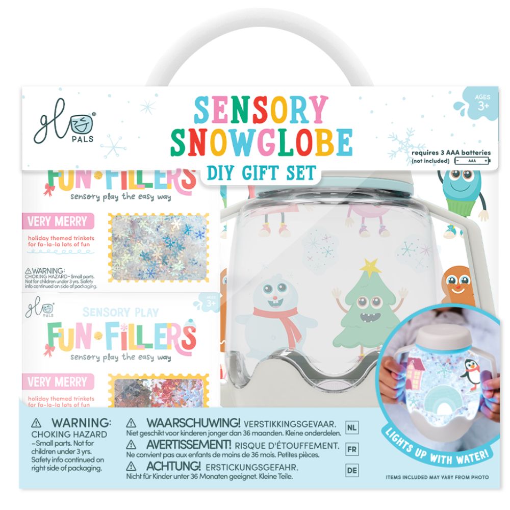 Sensorisches Glas zum Befüllen mit Wasser und Zubehör – Winter