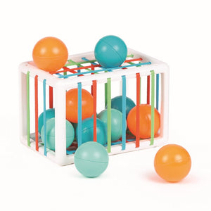 Manipulationswürfel-Sortierer mit flexiblen Wänden