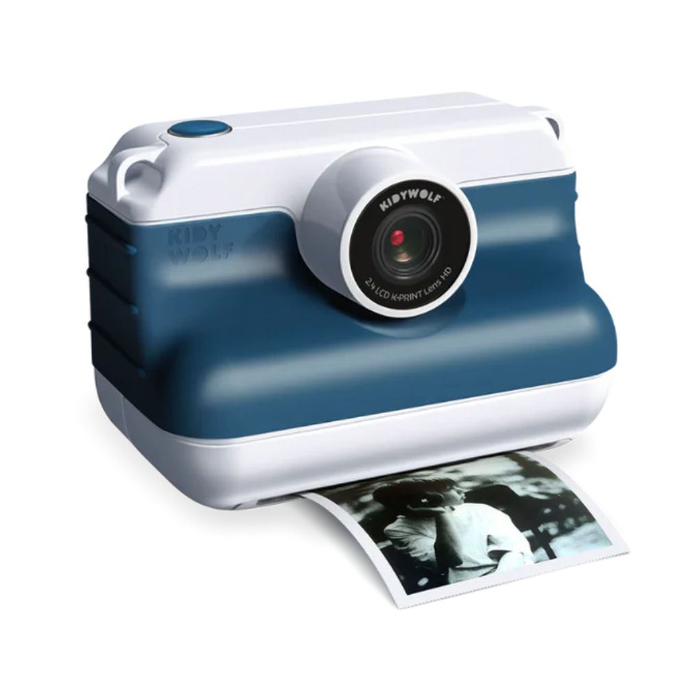 Digitalkamera mit Drucker – Blau