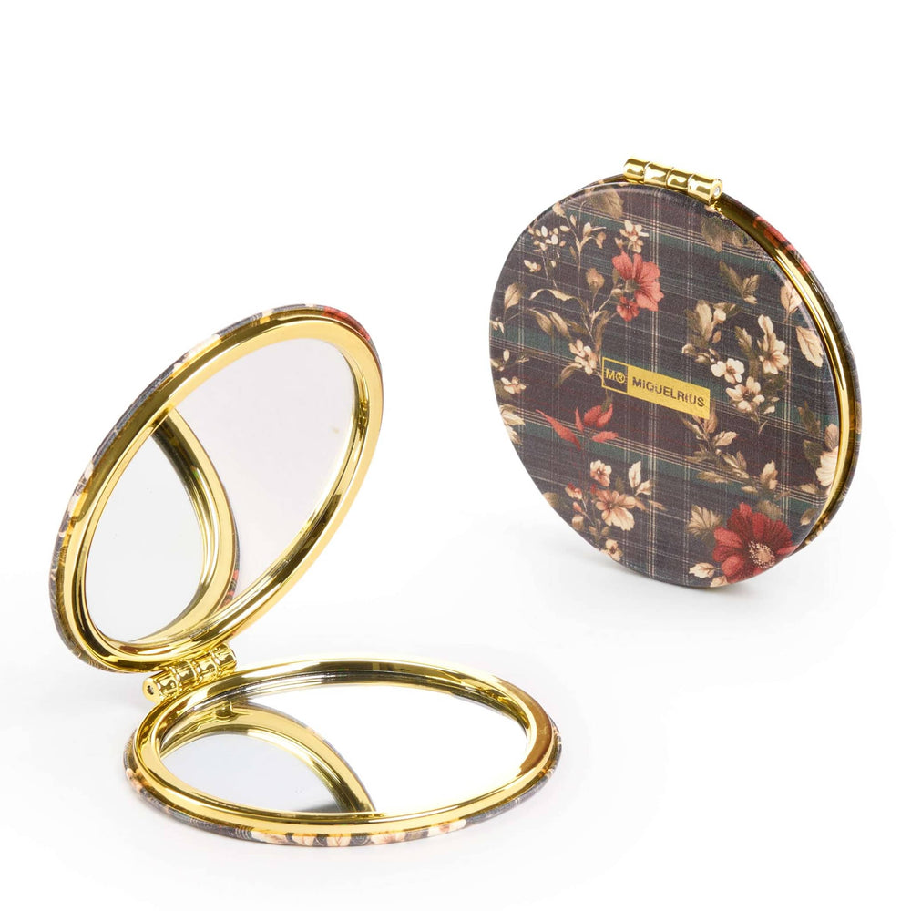 Taschen-Spiegel, doppelseitig - Flowers