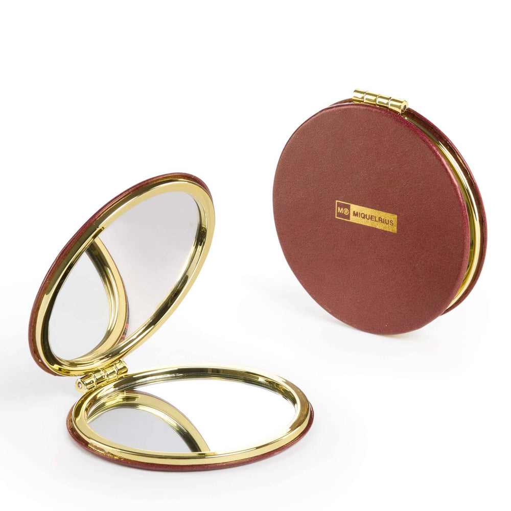 Taschen-Spiegel, doppelseitig - Rot