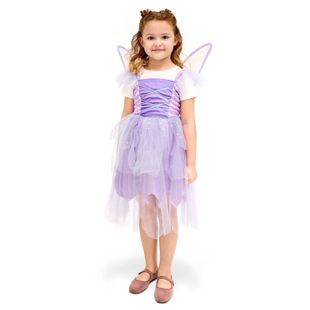 Kostüm Fee mit Flügeln – Größe 116–128 cm (5–8 Jahre)