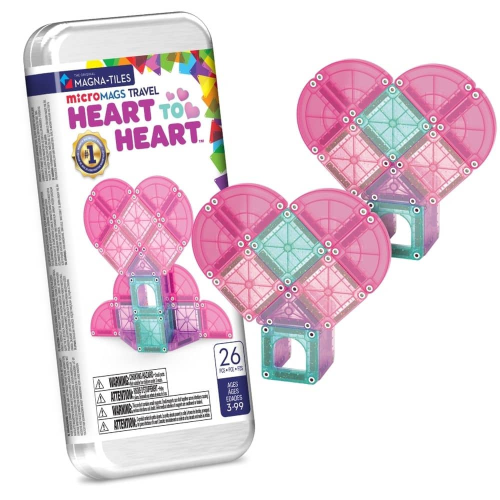 Magnetklötze – microMAGS Heart to Heart Travel 26 Teile