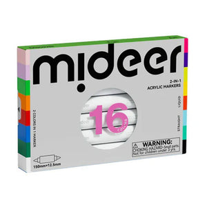 Doppelseitige Acrylmarker 2in1 – 16 Farben