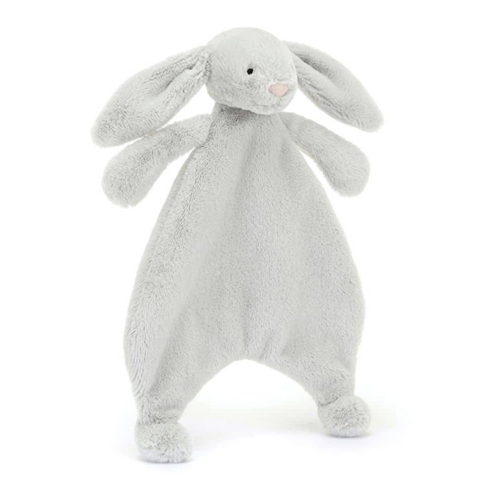 Kuscheltuch Hase - Silber 27 cm