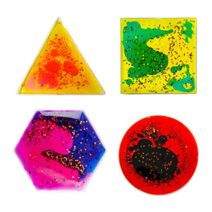 Squishy-Sensorik-Spielzeuge mit Flüssigkeit – 4 Formen