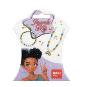 Set zum Basteln von Halsketten und Armbändern DIY Kit – Regenbogen