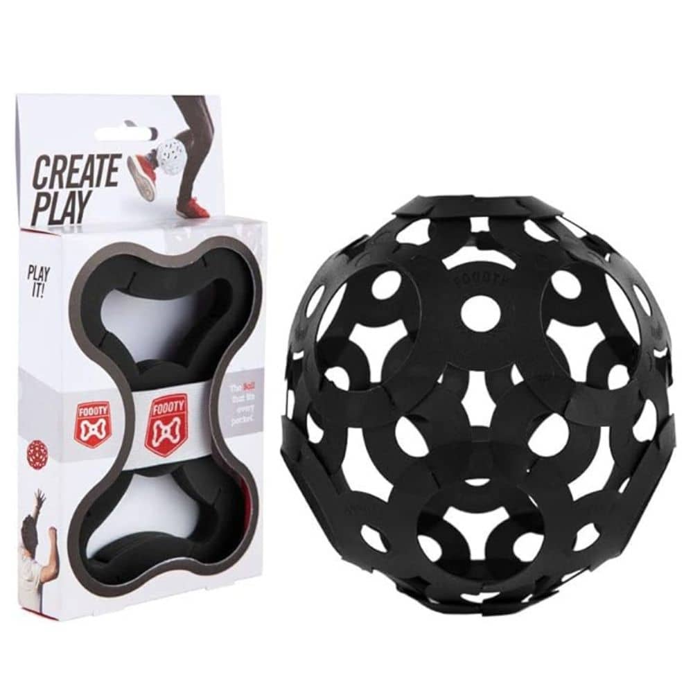 Innovatives faltbares Modularspielzeug FOOOTY – Schwarz