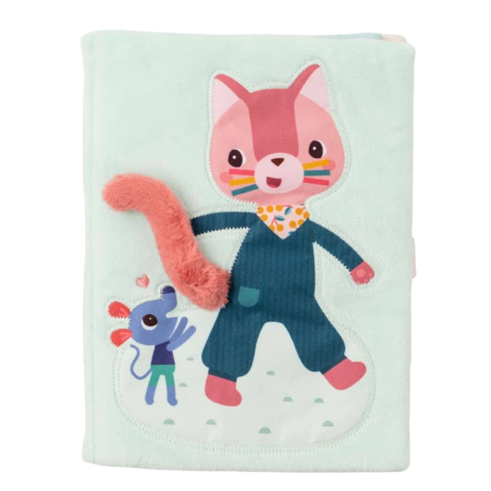 Sinnesbuch mit Ankleidespiel – Maus Nina 9m+