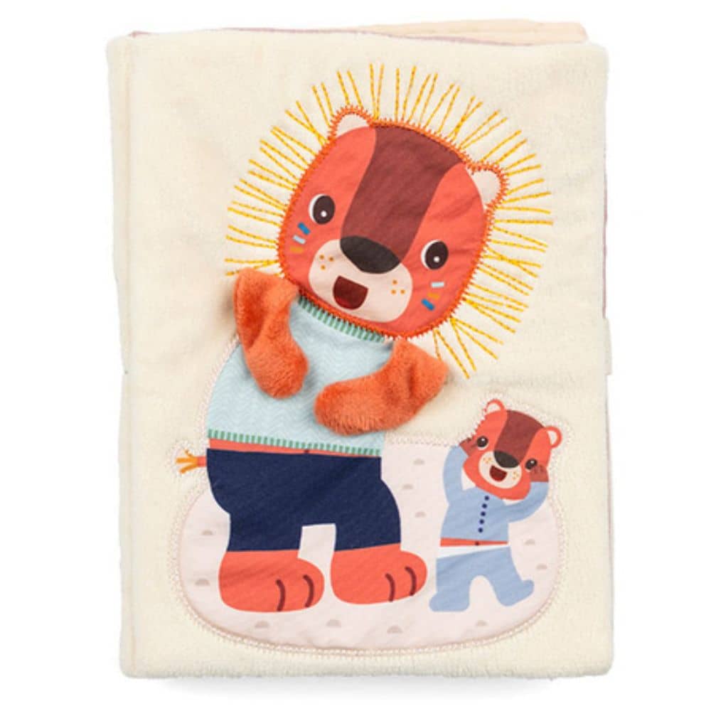 Sinnesförderndes Aktivitätsbuch „A kuku“ – Löwe Jack 9m+