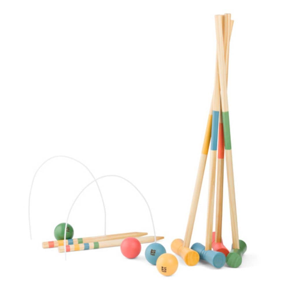 Krocket-Set aus Holz
