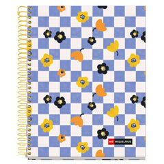 Notizbuch, kariertes Heft, Spiralbindung, A5 – Square It, 120 Seiten