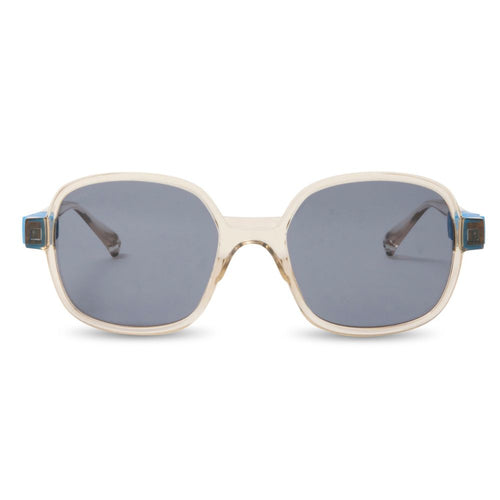Flexible polarisierte Kindersonnenbrille Urban 7-12 J. - Moka Blue