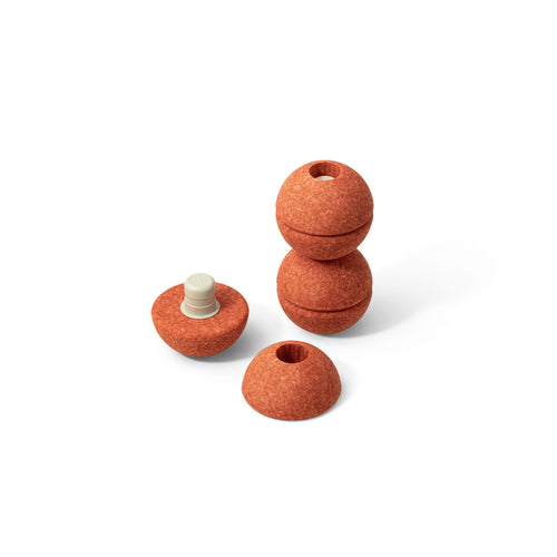 Schaumstoffbälle-Set - burnt orange/dusty green (3 Stück)