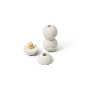 Schaumstoffbälle-Set - sand grey/honey yellow (3 Stück)