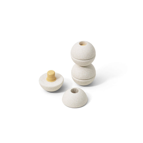 Schaumstoffbälle-Set - sand grey/honey yellow (3 Stück)