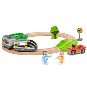 BRIO Bluey Train Set als Rundkurs mit Zug, Auto und Figuren