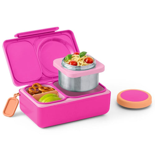 Lunchbox mit Thermosbehälter OmieBox Up - Pop Pink