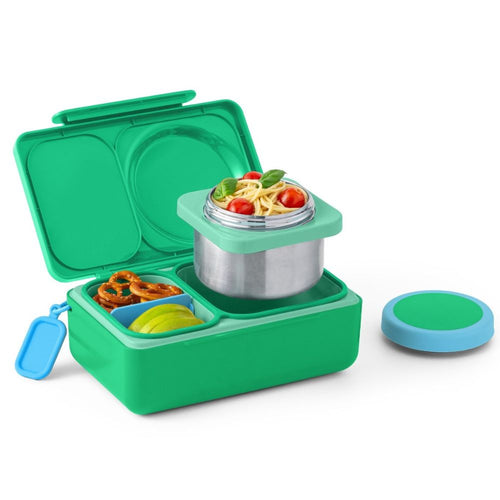 Lunchbox mit Thermosbehälter OmieBox Up - Jade Green