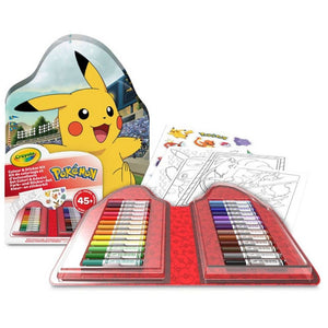 Malset mit Filzstiften und Stickern 47-tlg. – Pokémon 4+